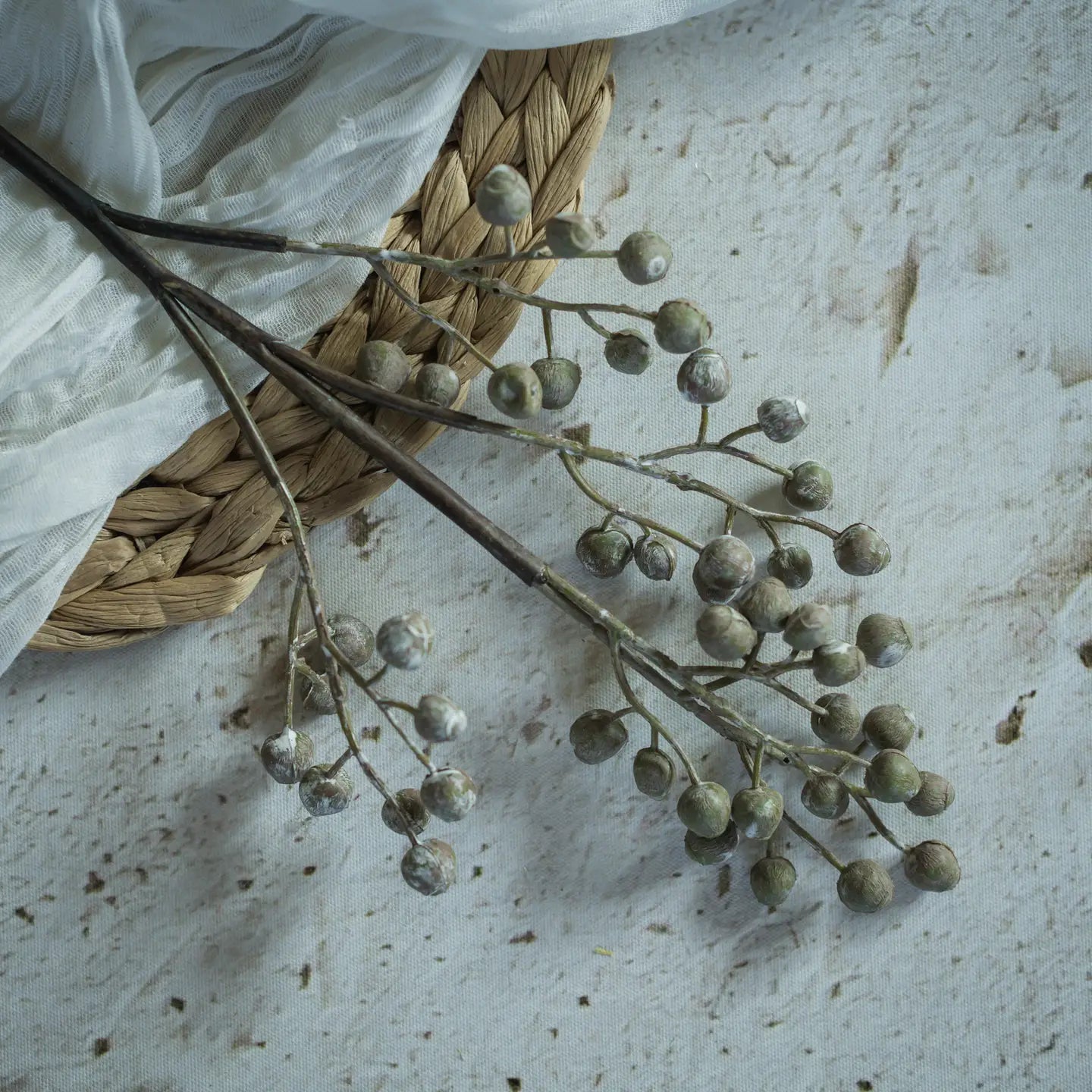Grey Berry Branch | Set of 3 Stems