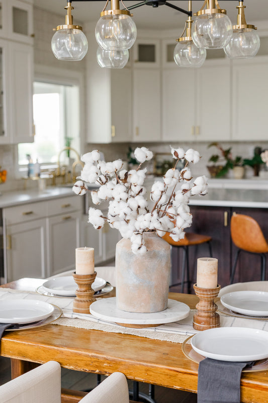 Life-Like Cotton Stems | Set of 3