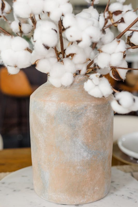 Antiqued Gray Vase